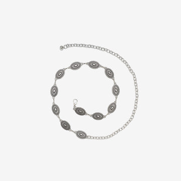 Abyss Silver Chain Belt